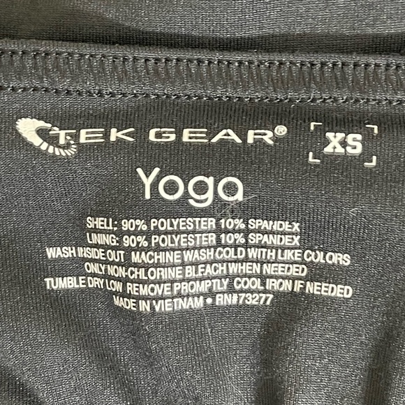 Tek Gear sz XS yoga top gray with lime green accents - Picture 11 of 11